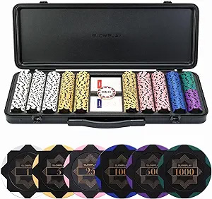 SLOWPLAY Nash Clay Poker Chip Set for Texas Hold’em: